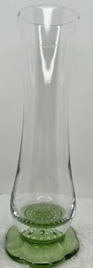 Bormioli Rocco Italy, Clear Glass Vase with Cullicante, Flower Shaped Footed - Picture 1 of 6