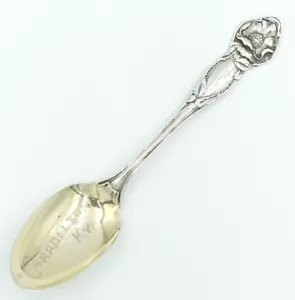 Antico cucchiaio souvenir argento sterling debole GW Carrollton Kentucky monogrammato - Foto 1 di 9