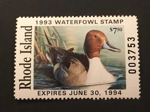 ICOLLECTZONE US Rhode Island 1993 #5 Duck Stamp VF NH - Picture 1 of 1