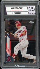 2020 Topps Chrome #1 Mike Trout Graded 10 MGS GEM MINT Los Angeles Angels 