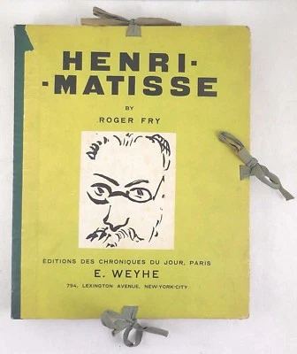 HENRI MATISSE Roger Fry 1930 [French Ltd Ed 178/650] Full-Color Plates Portfolio - Image 1 of 4