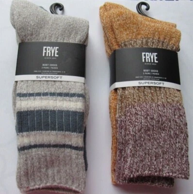 Frye Boot Socks 2 PAIR Shoe Size 5-10 Super Soft & Comfy NWT - Image 1 of 2