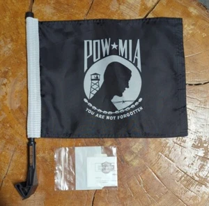 NEW Genuine Harley-Davidson POW MIA Flag Kit truck car motorcycle 2 sided window - Picture 1 of 9