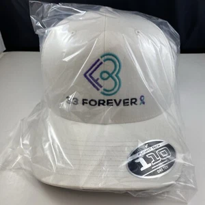 33 Forever Hat / Cap White Mesh Snapback 110 Flexfit Embroidered Free Shipping - Picture 1 of 11