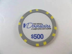 Vintage The Great DOWNSTAIRS $500 Casino Chip - Picture 1 of 1