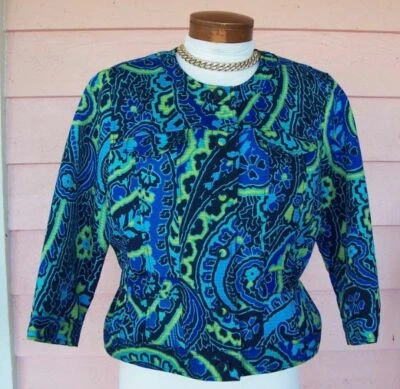 RUBY RD. PETITE Quilted Jacket 14P 3/4 Slv Pockets Button Front MACHINE WASH/DRY - Image 1 of 3