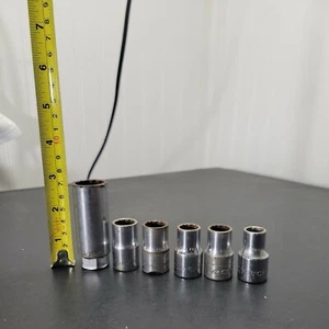 Vintage Craftsman Sockets 13/16" 7/16" 1/2" SAE 1/2" Drive =V= 12 Point  - Bild 1 von 12