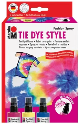 Marabu Textilsprühfarbe 'Fashion-Spray', Set TIE DYE STYLE - Bild 1 von 3