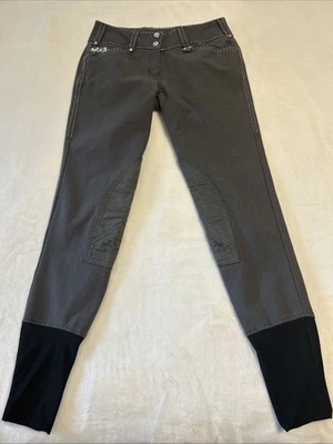 Calça de Equitação Equine Couture Feminina Blakely Joelho Patch Calças Elásticas 26 - Imagem 1 de 4