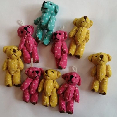 Bären Dekobärchen 9x Streudeko Hochzeit Taufe Tischdeko Baby Gastgeschenk 4cm - Bild 1 von 4