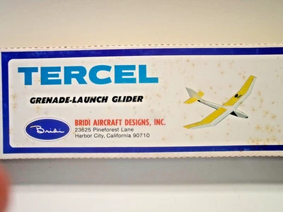 Radio Control Bridi TERCEL grenade discuss hand launch balsa wood glider kit - Image 1 of 4