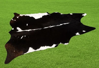 100% New Cowhide Rugs Area Cow Skin Leather (51" x 42") Cow hide SA-5629 - Image 1 of 3