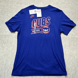 Chicago Cubs Nike T-Shirt Herren Large blau rot Cooperstown Kollektion brandneu - Bild 1 von 11