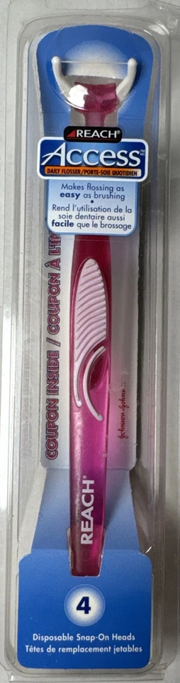 Hilo dental Reach Access con 4 cabezales desechables a presión años 2000’s Foto 1 de 4