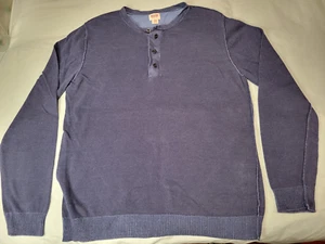 Mossimo Supply Co Hemd Herren M Athletic Fit 1/4 Drei Knöpfe Ausschnitt Langarm - Bild 1 von 3