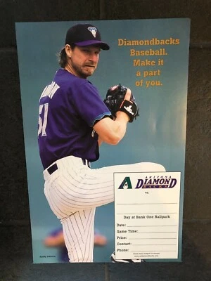Randy Johnson Poster Arizona Diamondbacks MLB Hall of Fame Seattle Mariners - Image 1 of 3