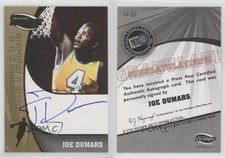 2009 Press Pass Fusion Signatures Gold /42 Joe Dumars #SS-JD Auto HOF