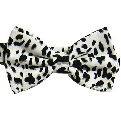 New Men's Polyester Pre-tied Bow Tie leopard white black wedding formal party - Image 1 of 3