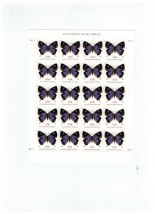 S#5568,Colorado Hairstreak-Pane of 20 Non-Machinable Surcharge Stamps-2021-MNH - Picture 1 of 1