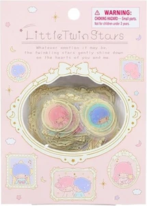 Paquete de pegatinas Sanrio Little Twin Stars NUEVO paquete de helados marco - Imagen 1 de 2