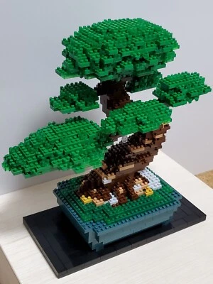 New Bonsai nanoblock NB-039 1130ocs 11 x 19 x 19 cm Japanese Matsu Bosai Toy - Image 1 of 4