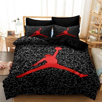 New Quilt Doona Duvet Cover Basketball-Jordan Set Single Double Queen Super King