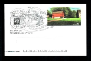 CO6d Handstamped Postal Card Deep Sea Creatures Station Rick Hill N.. 10-5-02 - Picture 1 of 2