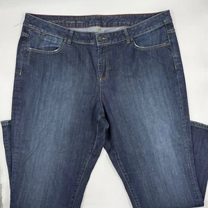 Pantalones de mezclilla para mujer Talbots Heritage rectos talla 18WP azul mezcla de algodón pierna recta - Imagen 1 de 9
