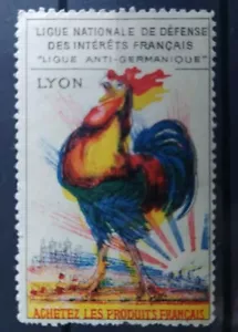 VIGNETTE CINDERELLA LYON ACHETER DES PRODUITS FRANÇAIS LIGUE ANTI GERMANIQUE  - Photo 1/1