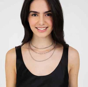 Collana donna in acciaio multifilo - Foto 1 di 4