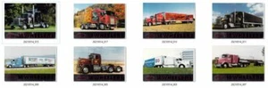 Lote de 8 tarjetas de canje de 18 ruedas de DaveDesign 1994 transporte Peterbilt KW - Imagen 1 de 4