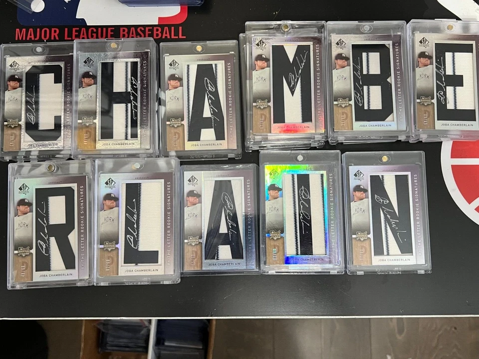 2007 SP Authentic Joba Chamberlain 11 Card Auto Patch Lot CHAMBERLAIN #d /60 - Image 1 of 2