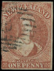 New Zealand Scott 1 Gibbons 1 Used Stamp with Brandon certificate 