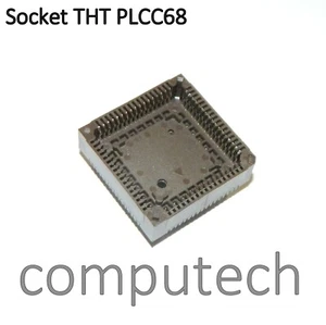 2 pezzi PLCC 68 Zoccolo Montaggio THT, 68 Pin SOP Socket PLCC68 - Bild 1 von 2