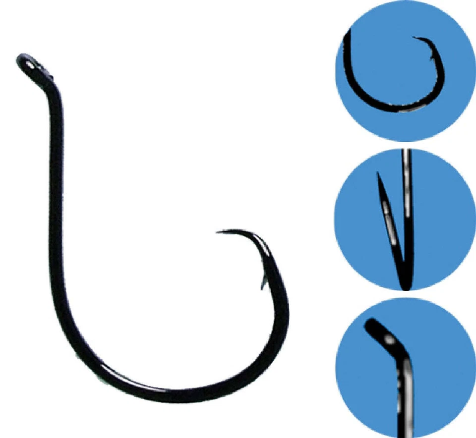 Gamakatsu OCTOPUS CIRCLE Black Hooks Pre Pack - image 1 of 1
