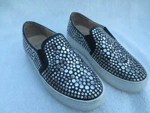 Vince Camuto silver studded black Kindra shoes 5.5 M 35.5EU - Picture 1 of 9