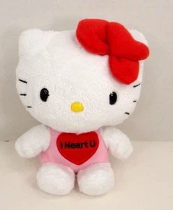 Sanrio Hello Kitty I Heart U Valetines Day Consersation Plush 6" 2011 - Picture 1 of 5