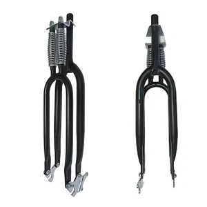 CDH 26" Dual Classical 1" Threaded Springer Fork, Cruiser Chopper Bike Fork - Picture 1 of 11