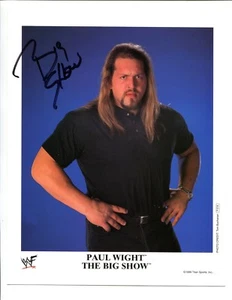 Paul Weight Big Show WWF WWE Wrestler Signed 8x10 Wrestling Photo - Picture 1 of 2