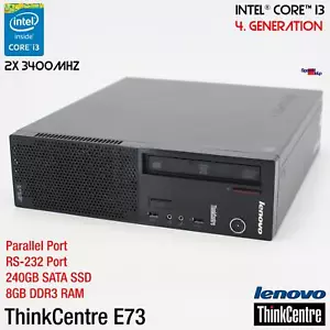 IBM LENOVO THINKCENTRE E73 COMPUTER PC RS-232 PARALELO LPT WINDOWS 10 240GB SSD - Imagen 1 de 6