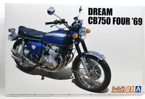The Bike Series No.1 Honda CB750 Dream CB750 FOUR 1969 Plastic model 1/12 Scale - Picture 1 of 5