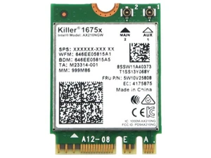 INTEL AX210NGW M.2 2230 WIFI 6E 802.11AX BLUETOOTH 5.3 WIRELESS CARD 5W10V25808 - Afbeelding 1 van 2