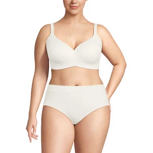 new nwt Women's microfiber T-Shirt Bra egret white 40b lands end - Picture 1 of 1