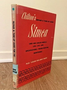 Chilton's Simca Repair Tune-Up Guide 1969 & Earlier Models 1204 1182 1000 - Picture 1 of 11