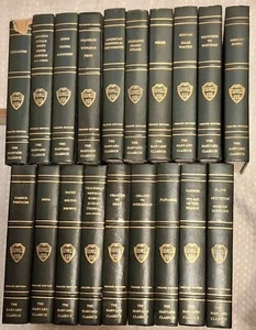 Lot Of 19 The Harvard Classics Grolier Enterprises Leather Bound Hardcover Books - Picture 1 of 10