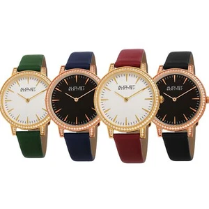 Nuevo reloj para mujer August Steiner AS8274 cuarzo circonita cristal correa de cuero - Imagen 1 de 20