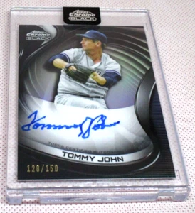 Tarjeta automática Topps 2022 cromada negra Tommy John/150 - Imagen 1 de 2