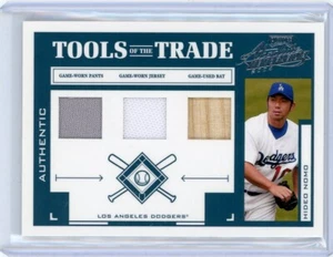 Playoff Absolute Tools of the Trade Triple Relic TT-57 2004 Hideo Nomo 72/100 - Imagen 1 de 2