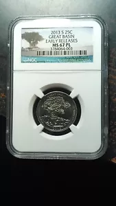 2013 S Great Basin Parks Quarter 25C NGC MS67 PL Prooflike                  3203 - Picture 1 of 4