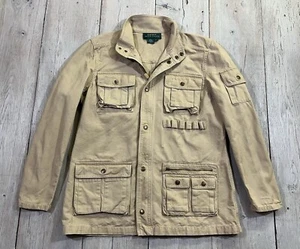 Lauren Ralph Lauren Hunting Jacket Size Large Beige - Picture 1 of 7